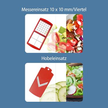 Набір Genius Nicer Dicer Smart 6-елементів: овочерізалка для кубиків, стрічок, скибочок, соломки та чвертей. Зручний подрібнювач цибулі з телевізійної реклами Kiwi.