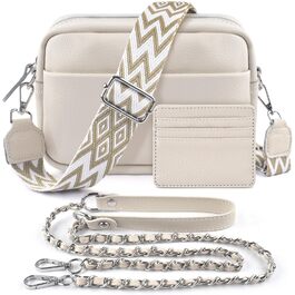 Сумка жіноча BROTOU через плече зі шкіри, чорна крос-боді з широким ременем та відділеннями для карт