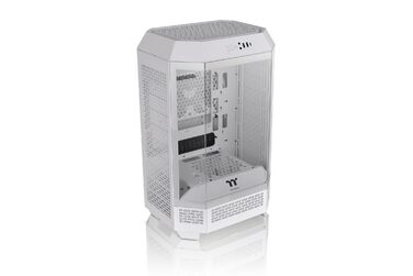 Корпус ПК Thermaltake The Tower 300 Snow (Білий) Micro Tower, Micro-ATX/mini-ITX, вертикальний дизайн, 3x Tempered Glass, 2x140mm PWM вентилятори, підтримка радіатора до 420mm, опціональний кріплення для стійки