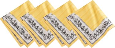 Villeroy & Boch Audun Oversized Cotton Cloth Napkins, 53.3 x 53.3 cm, Set of 4
