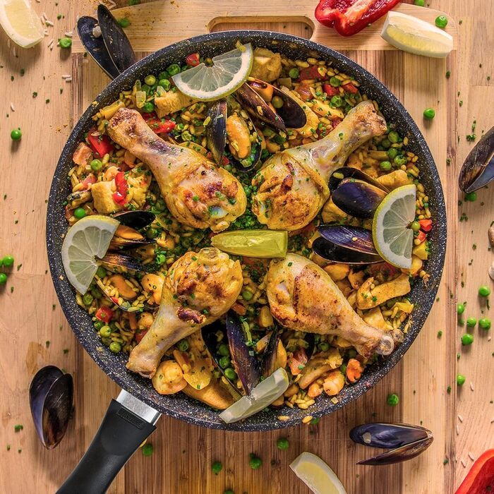 Набір антипригарних сковорідок Avilia AM Salus Hard System (16-20-24-28 см), з ізольованими ручками, виробництво Італія