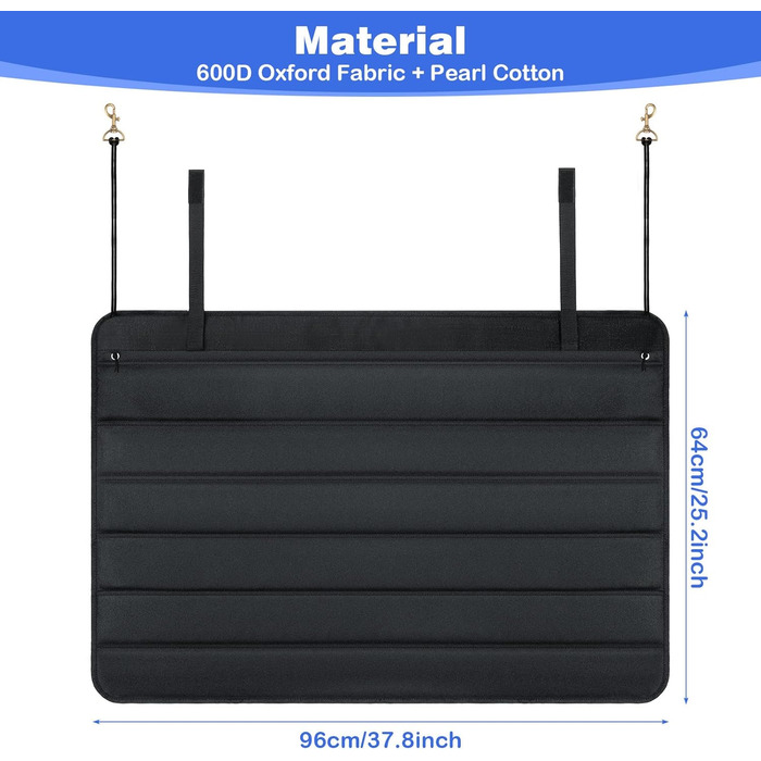 Захист для вантажного відсіку автомобіля, 96 x 64 см, універсальний, складний, для собак, SUV, вантажівки