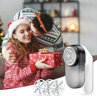 Машинка для видалення катишків NIWOHOM для одягу: 3 швидкості, 6-клинковий ніж, LED-дисплей, для всіх тканин