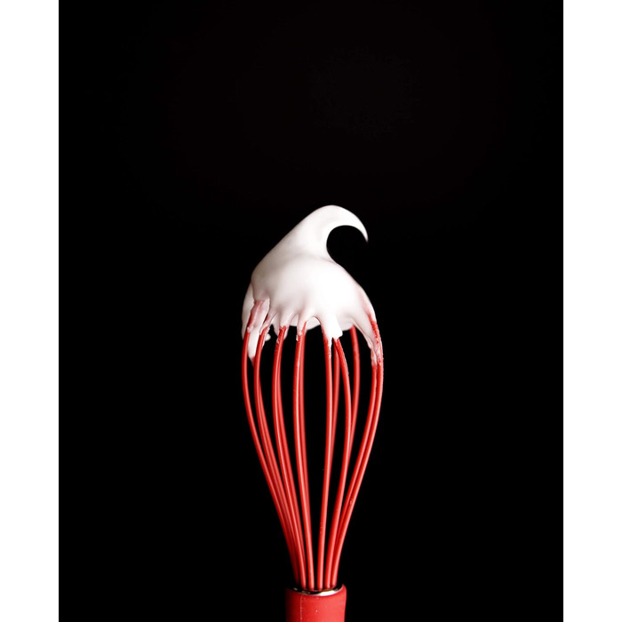 Міксер Dr. Oetker Schneebesen, ручний вінчик з платиновиого силікону, червоний, 1 шт.