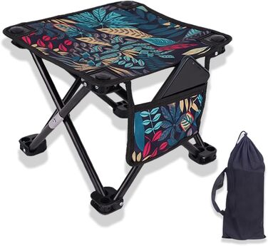 Крісло для кемпінгу, складане, портативне, для риболовлі, туризму, саду та пляжу, з сумкою