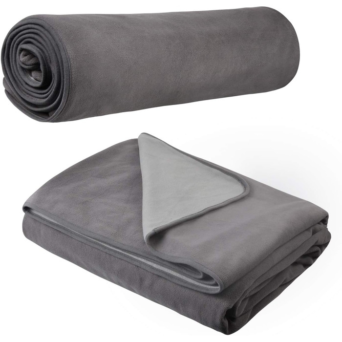 Водонепроникний килимок для собак Kritter Planet, м'який, стійкий до сечі, для дивана, ліжка, авто, меблів, XXL (229 x 203 см), сірий