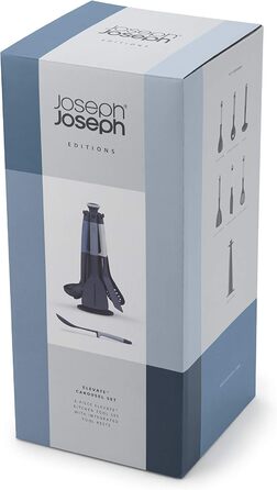 Набір кухонних помічників Joseph Joseph Elevate, 6 предметів з поворотним підставою, ергономічні силіконові ручки, антипригарне покриття – блакитний, багатокольоровий (блакитний/червоний/білий)