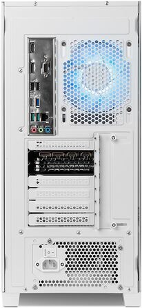 Корпус для ПК NOX Xtreme Products HUMMER ETHER WH – ATX/Micro-ATX/ITX Midi Tower з сітчастою передньою та верхньою панелями, скляними бічними панелями, 3 вентиляторами 140 мм, підтримка до 10 вентиляторів, USB-C/USB 3.0, білий