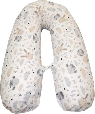 Подушка для годування та вагітності Emi&Sam 170см, чохол (тільки чохол), принт 