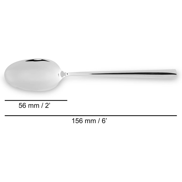 Набір столових приборів ARCOS Capri 24 предмети: ложки, виделки, ножі, десертні ложки - срібний, для 6 осіб