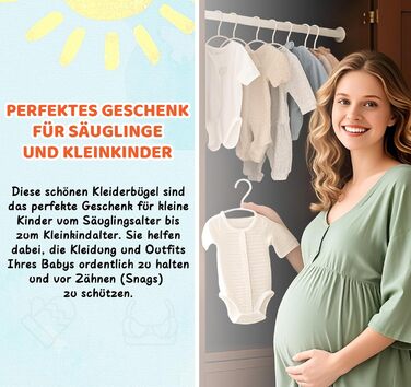 54 дитячі вішалки для одягу Ilauke з пшеничного соломи, 10,6 дюймів, для немовлят та дітей, економія місця, для зберігання дитячого одягу