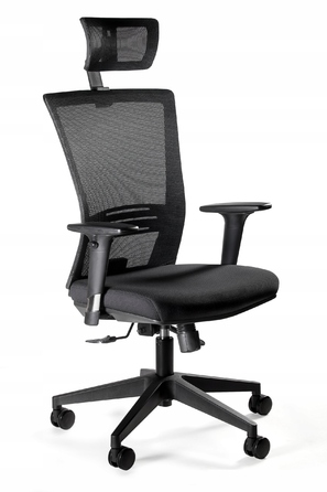 Ергономічне офісне крісло ERGONIC: чорне, обертове, з синхромеханізмом та підвищеним комфортом