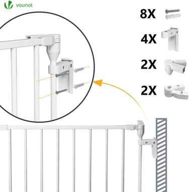 Захисна сітка для каміну Vounot, 375 см, з дверцятами, 6 елементів, металева, для дітей, чорна