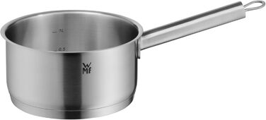 Набір каструль WMF Comfort Line Induktion 5-ти частинний з кришкою з термоскла, Cromargan нержавіюча сталь, з маркуванням, для індукційних плит, стійкий, без покриття