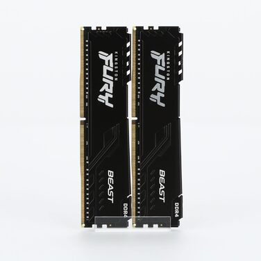 Kingston FURY Beast DDR4 32GB (2x16GB) CL18 Комплект оперативної пам'яті для ПК, 3200MHz