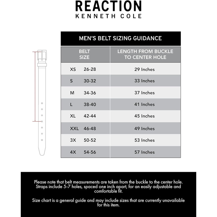 Чоловічий реверсивний шкіряний ремінь Kenneth Cole REACTION чорного та коричневого кольорів