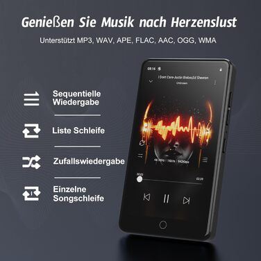 MP3 плеєр 32GB з Bluetooth та WiFi, Android 13, 4.02