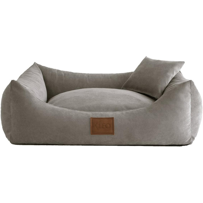 Софа для собак Sun: ліжко, килимок, корзина. 4 кольори, 6 розмірів. Сірий, 80x60 см