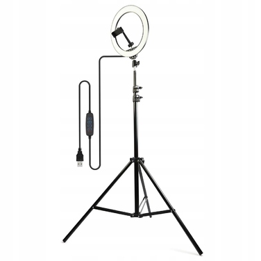Кільцева LED-лампа 80 Вт + штатив 160 см та тримач для телефону