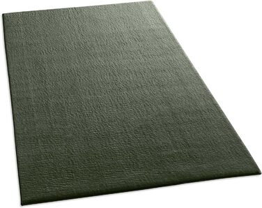 Килимок для ванної Taracarpet Fiona, 50x80 см, темно-зелений, антиковзаючий, миючий, для ванної кімнати