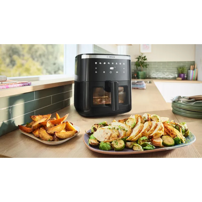Аерофритюрниця Bosch MAF671B0 AirFryer, 7,2 л, 7 програм, з вікном