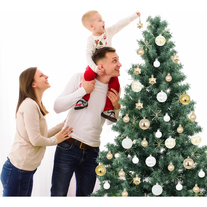 Набір прикрас на ялинку Гаоюн, 44 шт. - ялинкові кулі для святкування Різдва з родиною та друзями