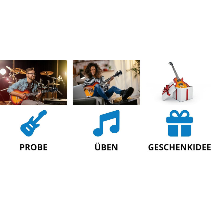 Електрогітара McGrey Rockit Single Cut Комплект для початківців (8 предметів) Orange Burst