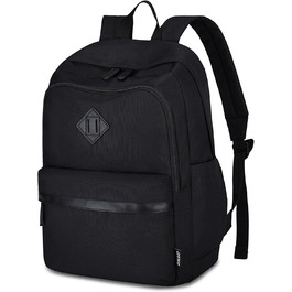 Рюкзак RAVUO для чоловіків та жінок, 15.6 дюймів, водонепроникний, для підлітків, шкільний, туристичний, чорний