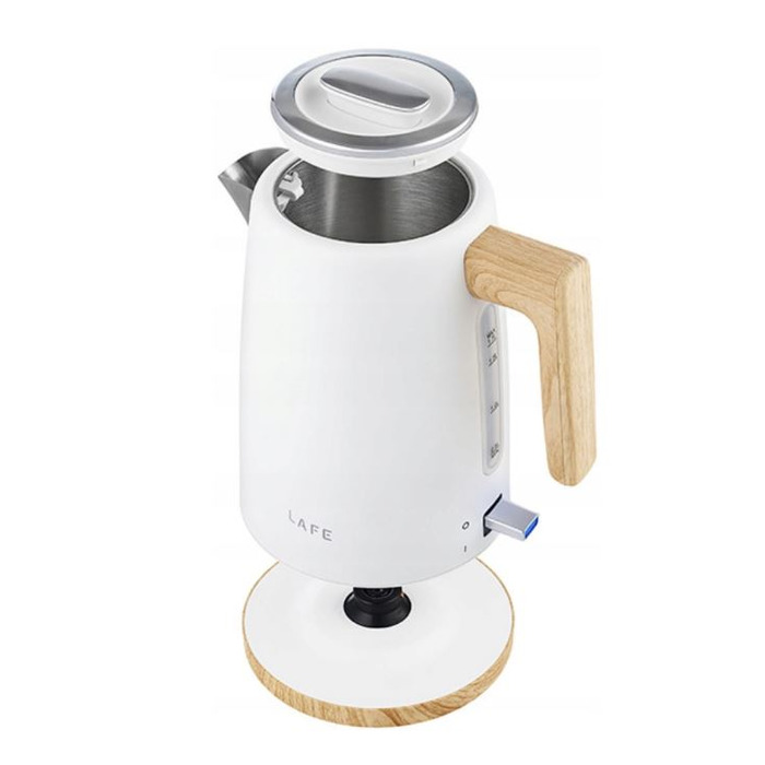 Електричний чайник Lafe Scandi PRO, 2200 Вт, 1,7 л, білий