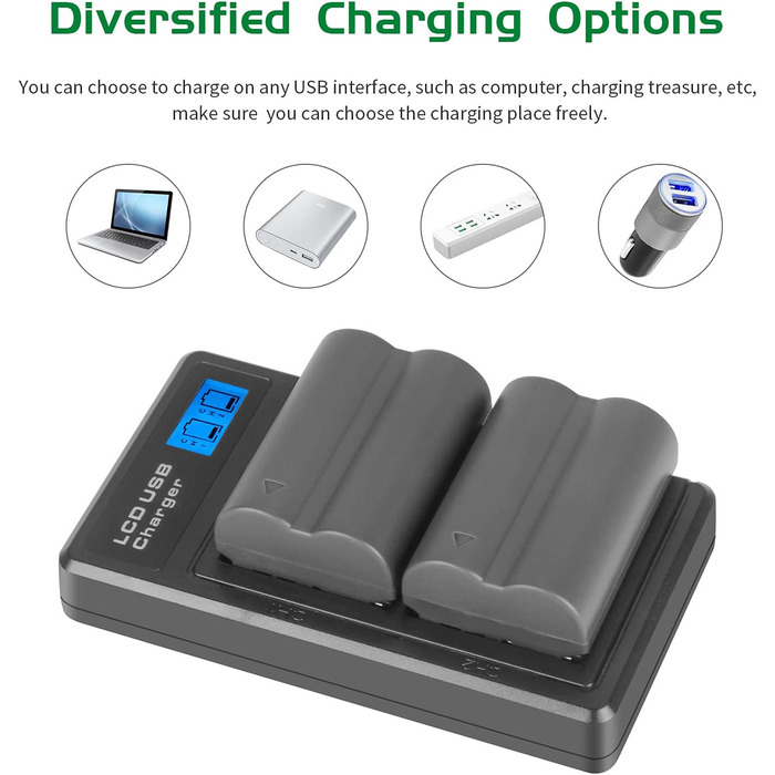 Акумулятор Shentec BP-511 сумісний з Canon EOS 5D, 10D, 20D, 30D, 40D, 50D, 300D, D60, Powershot G1, G2, G3, G5, G6 Pro