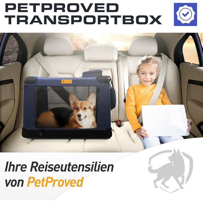 Транспортна переноска для собак та котів, складна, велика (L), 72 x 52 x 52 см