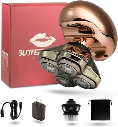 Триммер для тіла та голови Skull Shaver Butterfly Kiss Pro – жіночий електричний триммер, рожеве золото