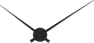 Karlsson Little Big Time Clock, Wall Clock, Aluminum, Black, One Size