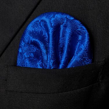 Чоловічий краватка та нагрудна хустка JEMYGINS з затискачем для краватки (синій/діоден синій)