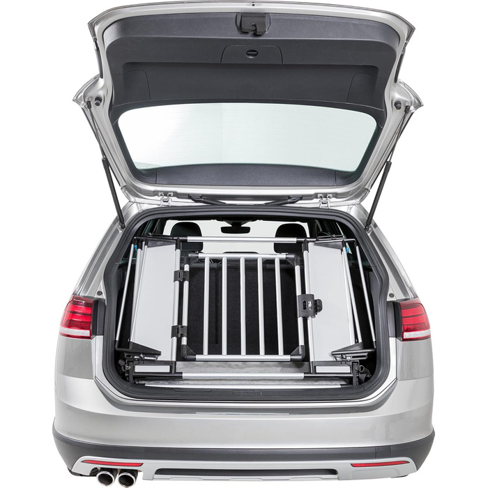 Універсальна сітка для багажника TRIXIE для собак - перетворює багажник на транспортну коробку - кути та бокові частини регулюються - легко складається для використання багажника - 94–114 × 69 × 53 см - 13201