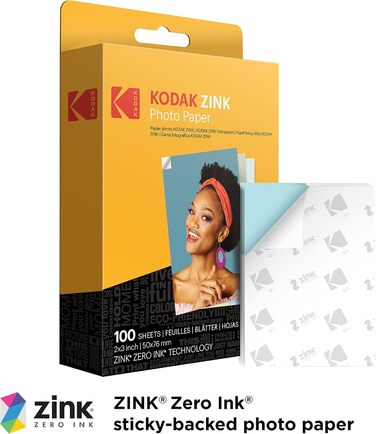 Фотодрук Kodak Dock Plus 4PASS Mobiler: принтер для фото 10x15 см + 10 листів фотопаперу (чорний)