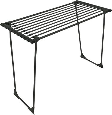 BigDean Telescopic Bed Linen Clothes Rail with Wheels - Without Obstructive Crossbar - Dark Edition 20m Extendable - Winged Clothes Airer Clothes Dryer Dark Green