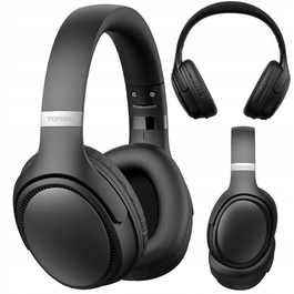 Бездротові накладні навушники TONSIL R35BT, чорні (Bluetooth / SD / FM)