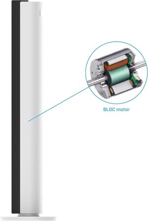 Вентилятор вежний Smart Clean Air Optima CA-407 Luxus з іонізацією та фільтром від пилу - до 500 м³/год, управління зі смартфона
