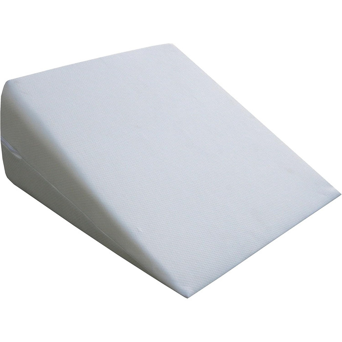 Подушка для читання IWH, клиноподібна, поліестер, біла, 60x65x25 см