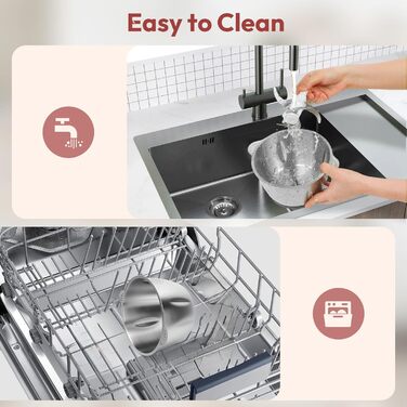 Електричний подрібнювач Jobfun 2L з нержавіючої сталі, 2 швидкості, мультиподрібнювач, м'ясорубка, подрібнювач для м'яса, цибулі, овочів (сірий)