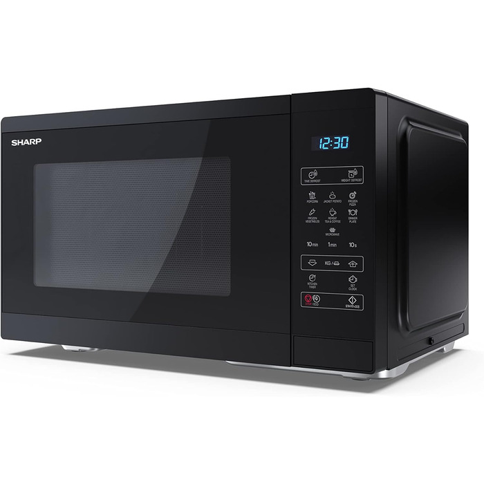 Мікрохвильова піч SHARP YC-MS252AE-B: 25 літрів, 900W, чорна