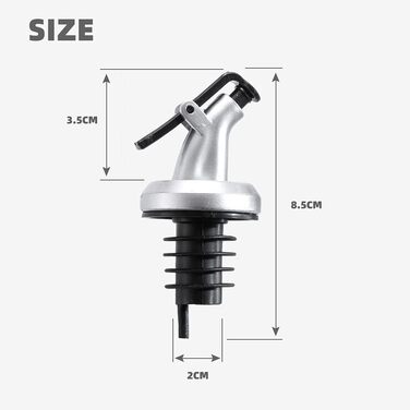 Виливники для пляшок THETAG, 10 шт. - виливання вина, олії, спецій, сиропів (без протікання)