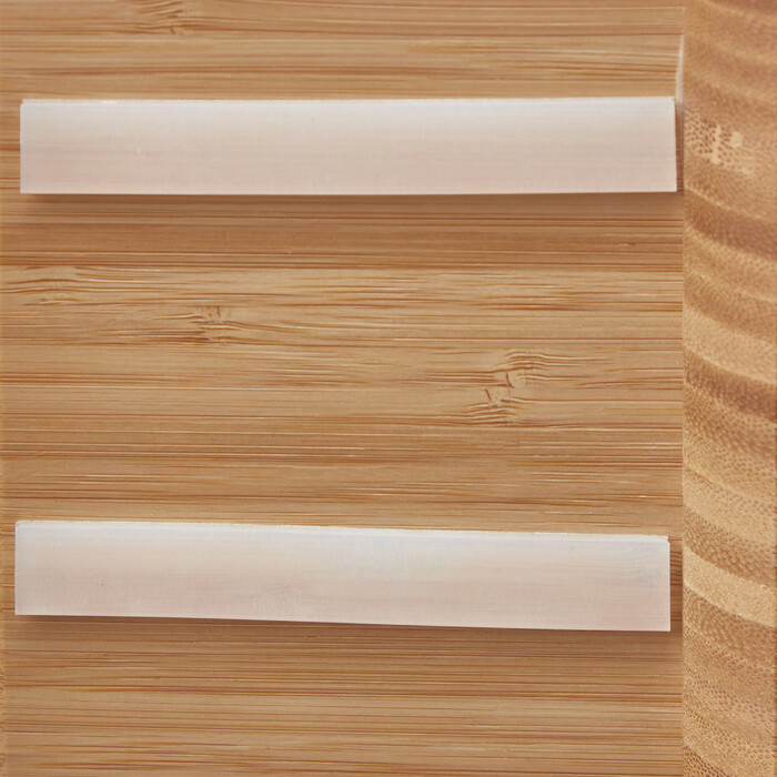 Relaxdays Bamboo Bathtub Shelf with Glass Holder