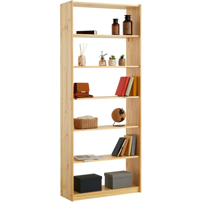 IDIMEX 7-Tier Standregal aus Massiver Kiefer