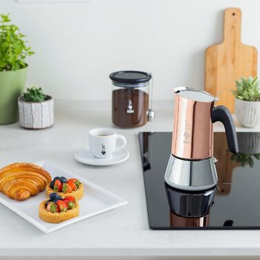 Еспресо-машина Bialetti Venus Induction - нержавіюча сталь, 6 чашок, бронзовий колір