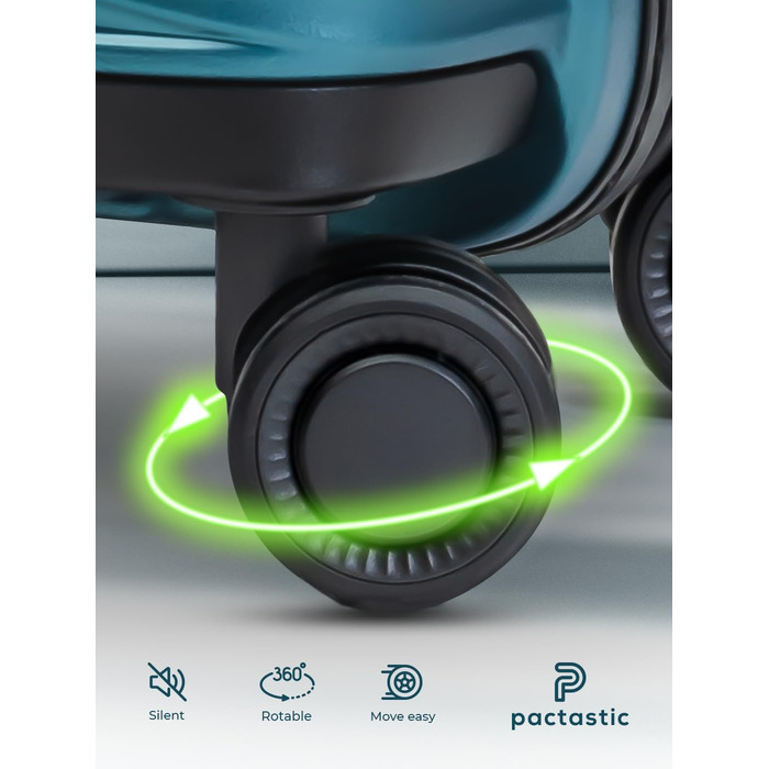 Валіза-тележка велика, XL, 75 см, 103 літри, поліпропілен, з TSA-замком, Collection 02, туркенітовий колір