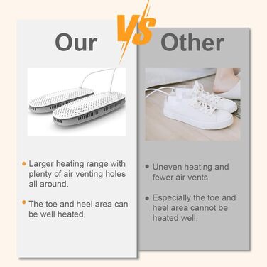 Ozon Shoe Dryer Electric Boot Dryer Shoe Warmer Boot Warmer - Ozone Deodorizer with Timer Function | No Noise | Strong Wire | EU Plug (Pm09(basic))