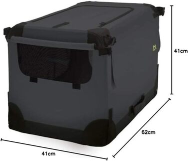 Кіньйон для собак Maelson Soft Kennel - Антрацит, 62 x 41 x 41 см