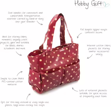Crafting Kit, Cotton, (14 x 365 x 30cm, Red)